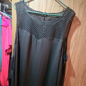 Torrid Black Georgette Tank Size 3